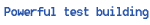end-to-end QoS testing system - Powerful test building
