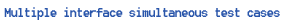 Multiple interface simultaneous test case