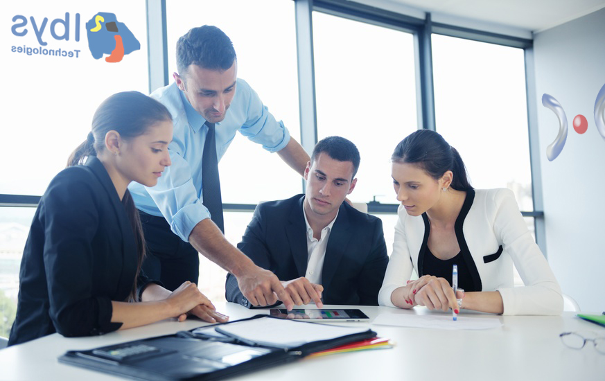 business people in a meeting at office